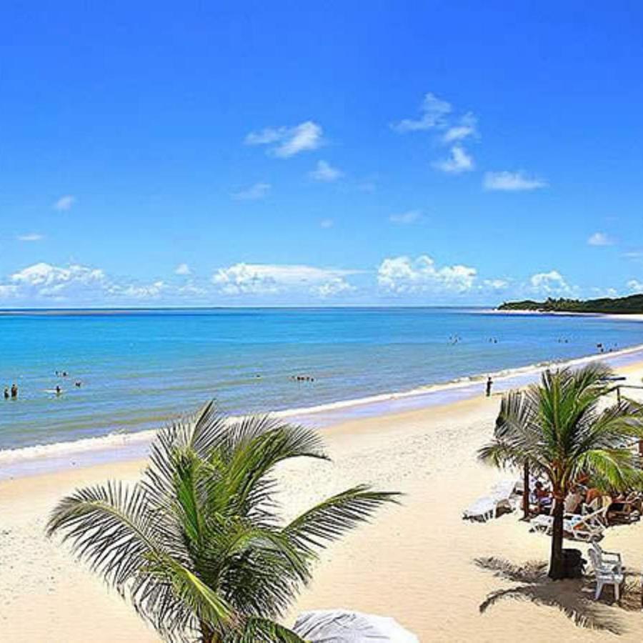 De Frente Pra Praia Apartamento Da Cris Taperapua - Condominio America Praia Flat Porto Seguro Exteriér fotografie